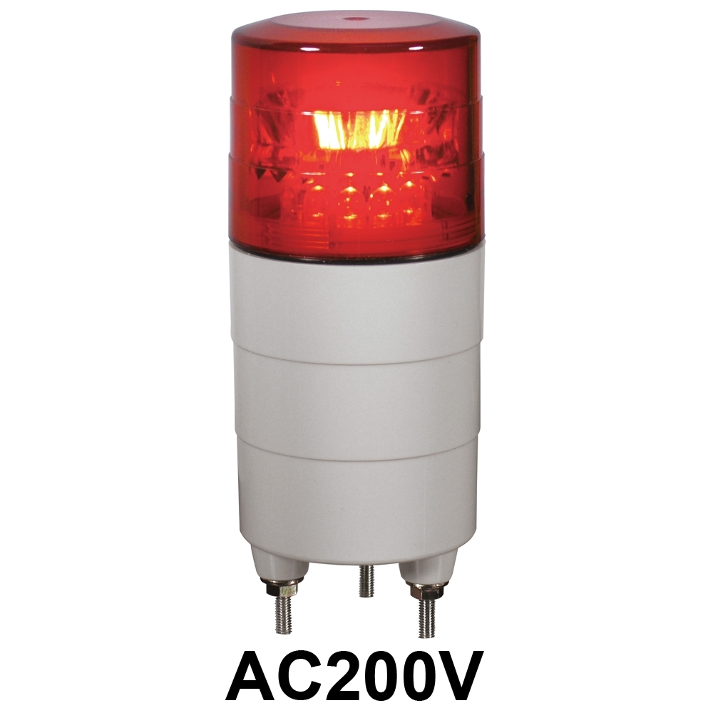 LED回転灯 ニコミニ Φ45 AC200V 色:赤 (VL04M-200NR)