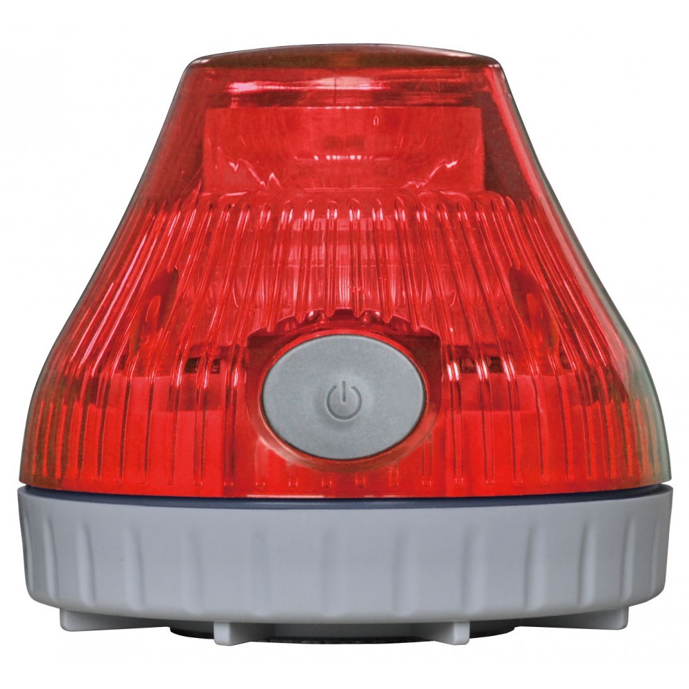携帯型LED回転灯 ニコPOT カラー:赤 (VL08B-003DR)