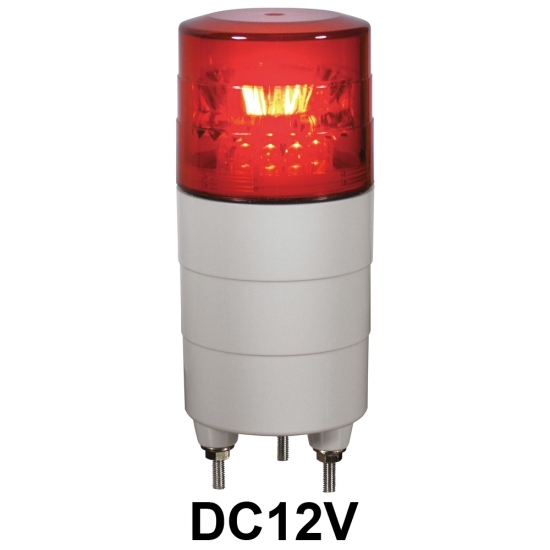 LED回転灯 ニコミニ Φ45 DC12V 赤 規格:回転のみ (VL04M-D12NR)