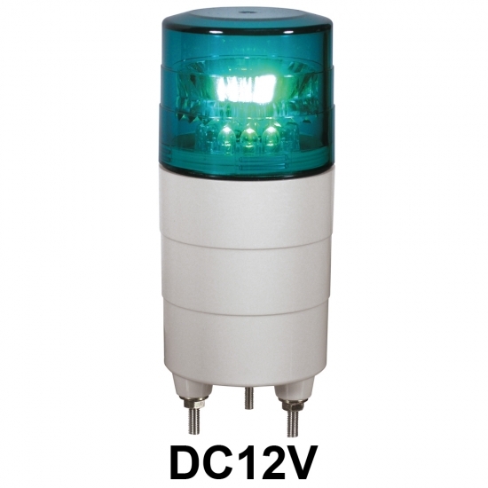 LED回転灯 ニコミニ Φ45 DC12V 緑 規格:回転のみ (VL04M-D12NG)