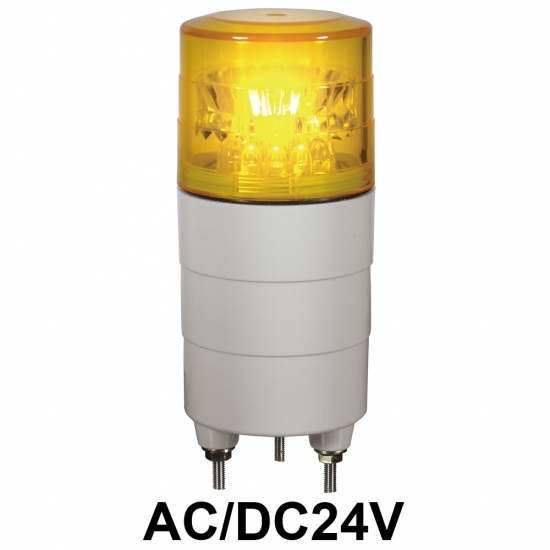 LED回転灯 ニコミニ Φ45 AC/DC24V 黄 規格:回転のみ (VL04M-024NY)