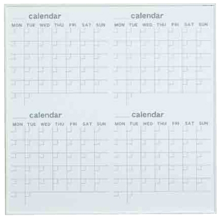 ホワイトボード MRシリーズ (壁掛) カレンダー MR33W 板面寸法 W910×H910 (MR33W)