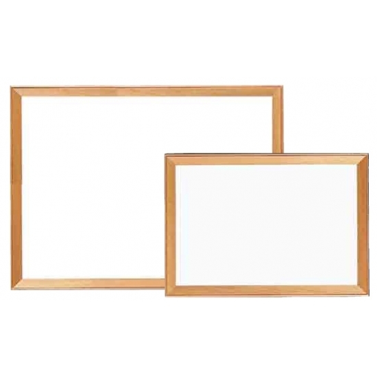 木枠スチールホワイト黒板 板面寸法:W494×H346 (800WM1)