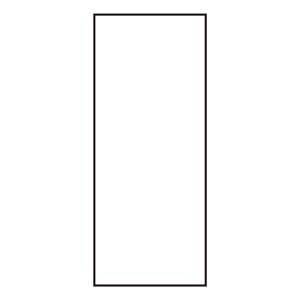 氏名標識 (樹脂タイプ) スペア用白名札 10枚入 仕様:タテ型 47×22×0.5mm (046909)