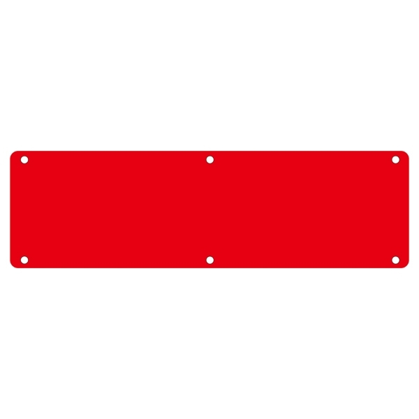 構内標識 無地 300×1200 カラー:赤 (135303)