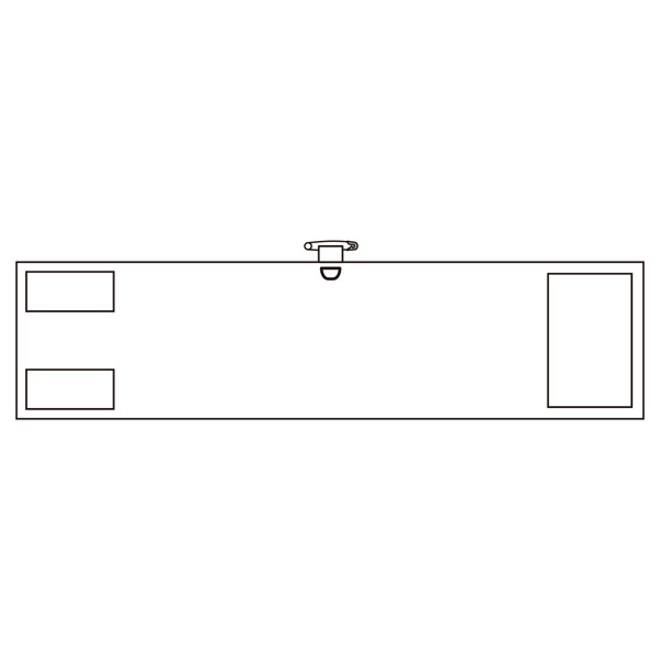 ビニール製無地腕章 (反射タイプ) カラー:反射白 (140301)