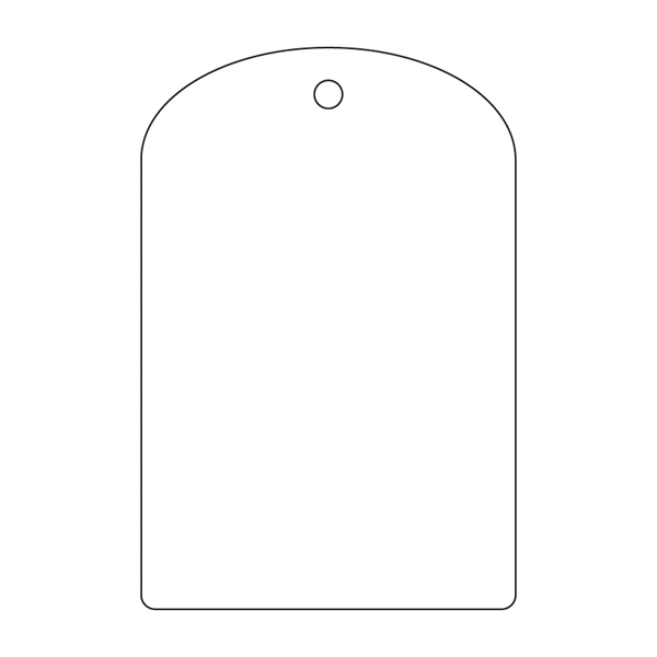 バルブ開閉札 60×40 10枚1組 両面表示 表記:白無地 (164040)