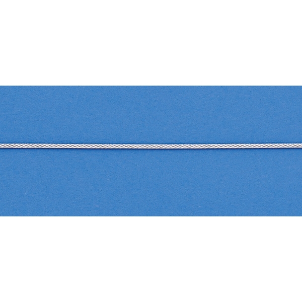 ステンレスワイヤーロープ (1m単位) ロープ径:ワイヤー8 0.81mmφ (197050)