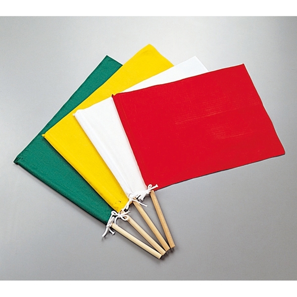 手旗 300×420mm カラー:緑 (245002)