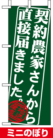 ミニのぼり旗 (9365) W100×H280mm 契約農家さんから直接届きました