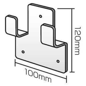 防犯さすまた立て掛け用金具 (50869-2*)