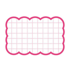 カード 16-4153 抜型カード四角 中 ピンク