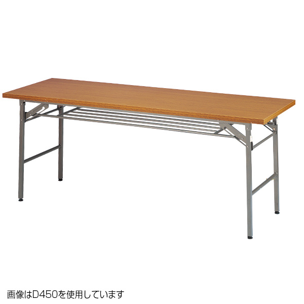 折りたたみテーブル （W1800/D450） チーク 店舗用品通販のサインモール