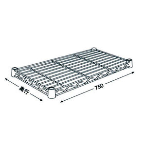 ホームエレクター ワイヤーシェルフ W750×D350 ブラウン