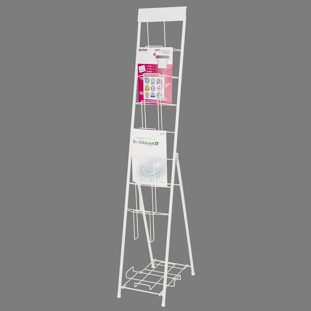 スマートカタログスタンド 列数(色):1列 ホワイト (55615WHT)