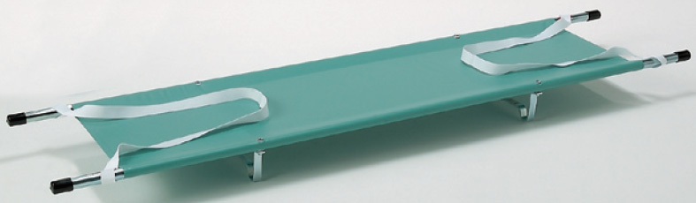 担架 緑 (棒タンカ・二つ折り型) (872-25) - 安全用品・工事看板通販のサインモール