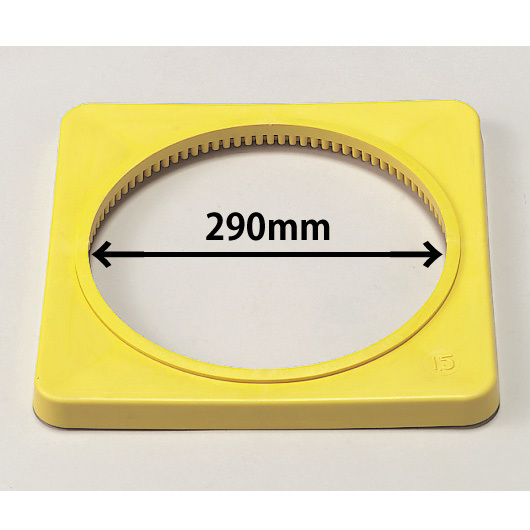 カラーコーン用ウエイト (700mmH用) 黄・ポリエチレン製1.5kg (385-42)