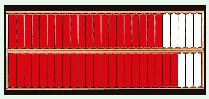 回転名札板 (50名用) (393-52)
