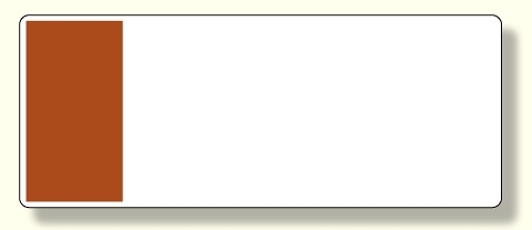 短冊型表示板 暗い赤 帯のみ (422-06)