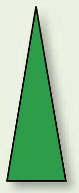 ゲージマーカー 三角シール 緑 15×5 1シート100枚入 (446-82)