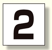 高所作業車標識 カッティング文字 2 (465-13)