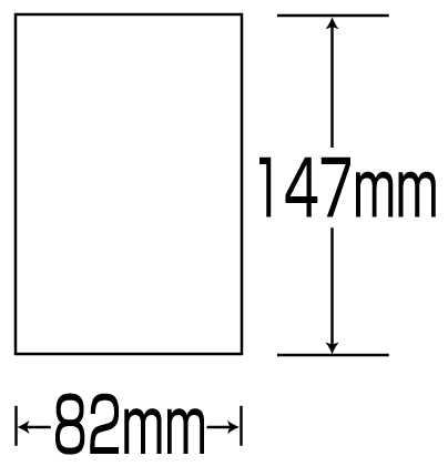 白無地 差込札のみ ポリプロピレン 147×82 10枚1組 (813-60)