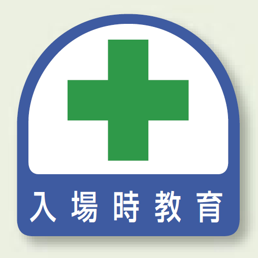 安全管理関係ステッカー 入場時教育 2枚1組 (851-07)