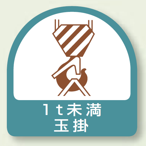 作業管理関係ステッカー 1t未満玉掛 2枚1組 (851-62)