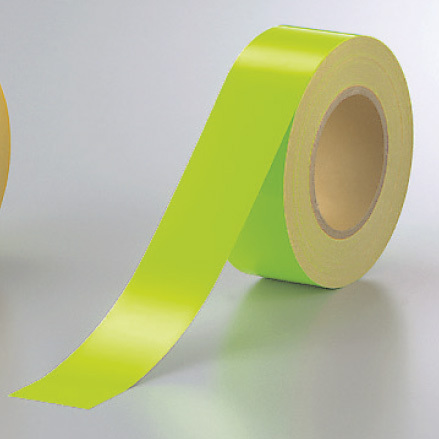 蛍光テープ (セパ付) 緑 50mm幅×20m巻 (863-20)