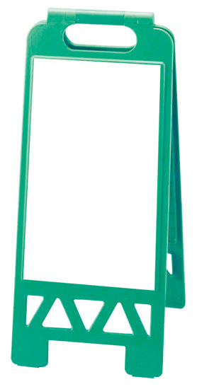 フロアユニスタンド ステッカー貼り (白無地) (緑) 868-49AG