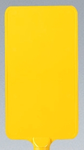 カラーサインボード縦型 黄無地 (871-92)