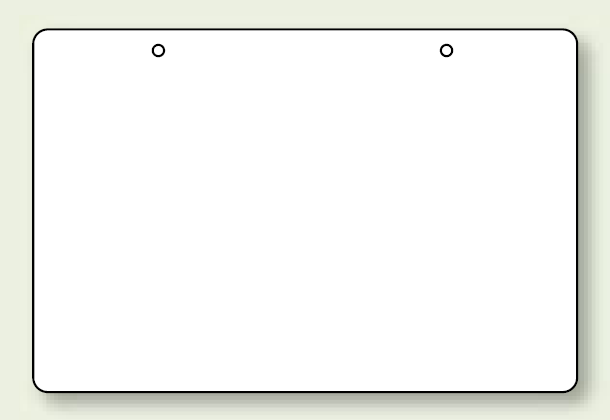 無地板 四角 白 100×150 10枚1組 (886-31)