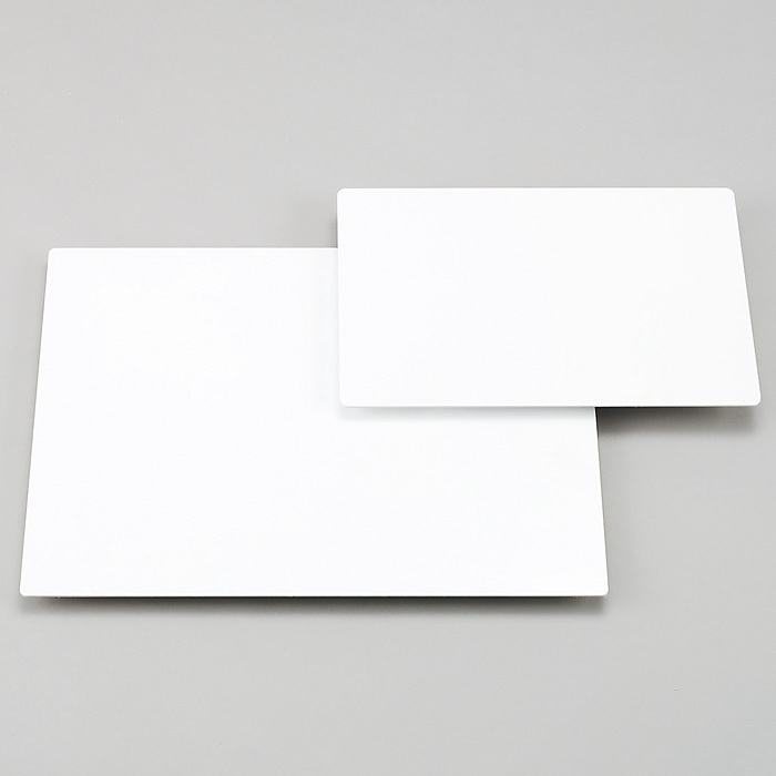 アルミ複合板 (アルポリック) 白 300×450×3.0 (角R) (892-31)