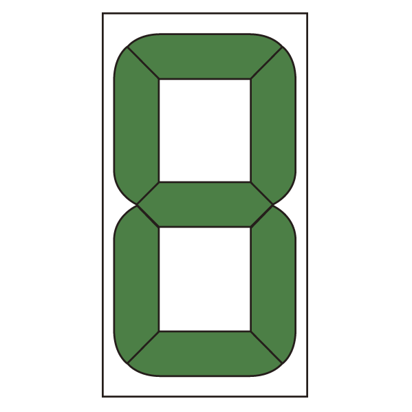 867-19用交換用数字版 (大) 180×96mm (899-36)