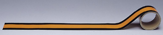 配管テープ JIS安全表示 黄赤 (危険表示) 50幅×2m (AC-14S)