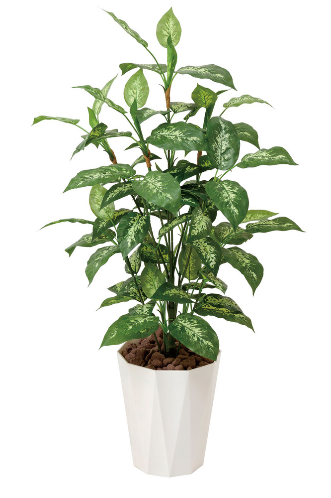 光触媒 人工観葉植物 ディフェンバキア1.1 (高さ110cm) - 店舗用品通販