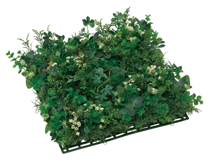 光触媒 人工観葉植物 造花 グリーンミックスマット (高さ10cm)