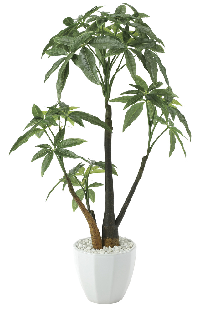 光触媒 人工観葉植物 パキラポットL (高さ55cm)