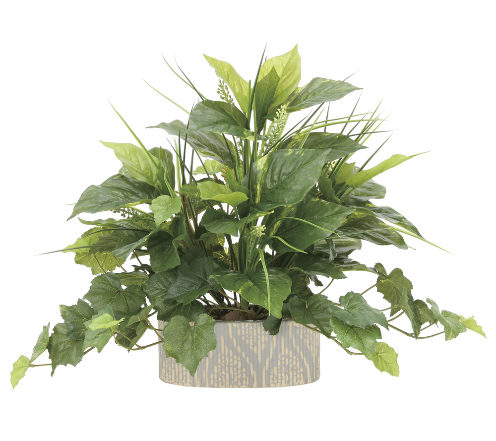 光触媒 人工観葉植物 フレッシュミックス (高さ42cm) - 店舗用品通販のサインモール