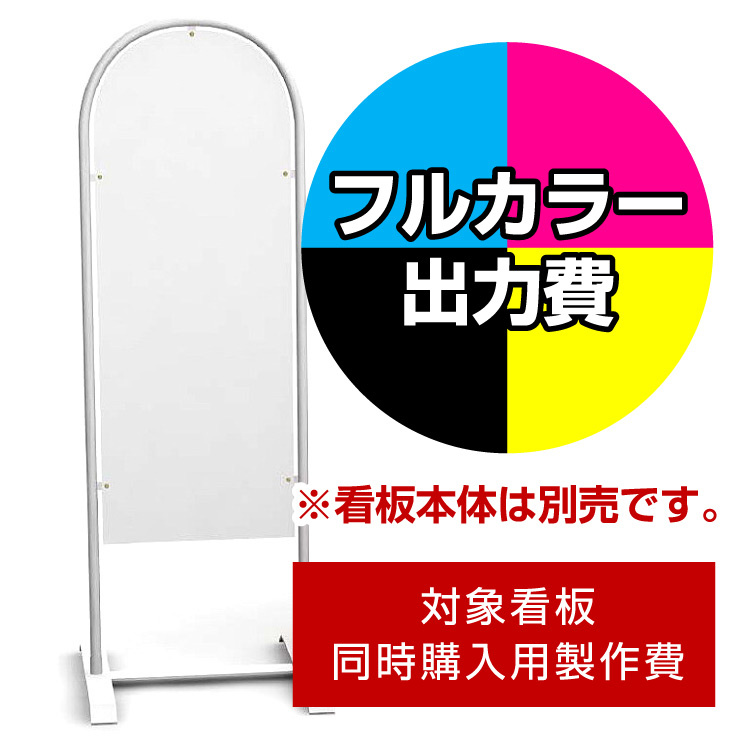 レッツRM用印刷制作費 IJ出力＋UVマットラミネート加工込 【両面印刷】 ※看板本体別売