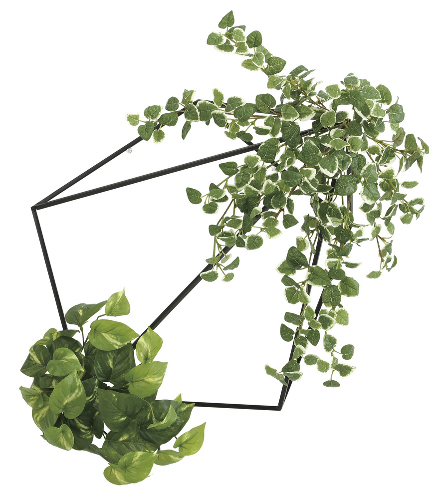 光触媒 人工観葉植物 壁面緑化プミラ&ポトス (高さ25cm)