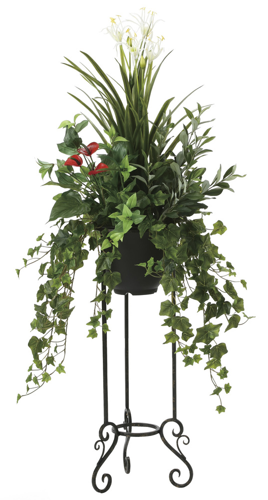 【送料無料】【2020年新商品】グリーンスタンドユッカ1.35 (人工観葉植物) 高さ135cm 光触媒機能付 (2005A400)