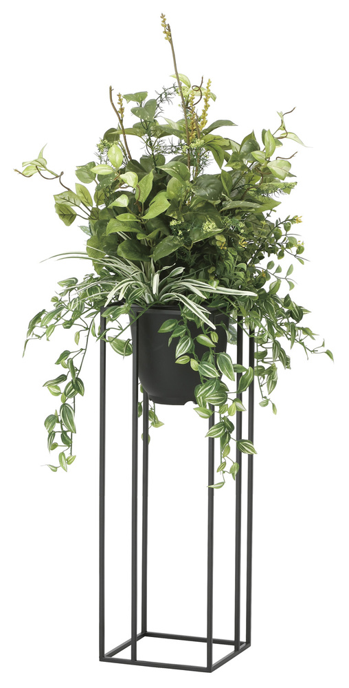 光触媒 人工観葉植物 ミックスグリーンスタンド1.1 (高さ110cm) - 店舗