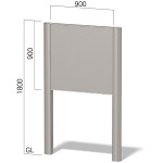 2本脚野立看板 インフォメックス C スタンダードタイプ C-7 R支柱