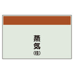 配管識別シート 蒸気(往) 極小(250×300) (406-82)