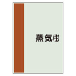 配管識別シート 蒸気(往) 極小(300×250) (409-82)