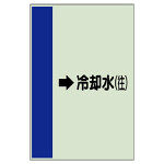 配管識別シート（横管用） →冷却水(往) 中(700×250) (412-21)