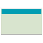 配管識別シート（大） 帯色：水色（マンセル値5B 5/9） (414-08)