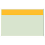 配管識別シート（大） 帯色：黄（マンセル値2.5Y 8/14） (414-16)