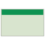 配管識別シート（中） 帯色：緑（マンセル値2.5BG 4/10） (415-06)